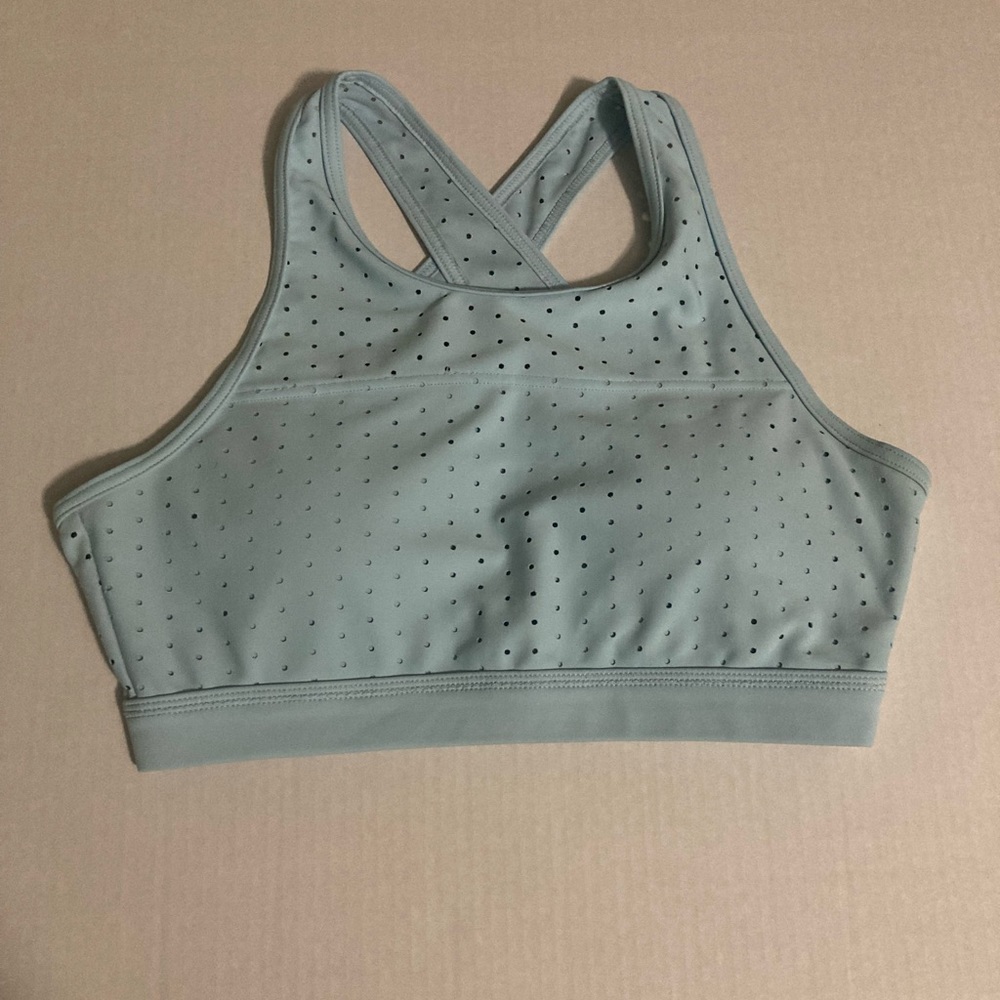 Buffbunny Allure laser sports bra in light blue